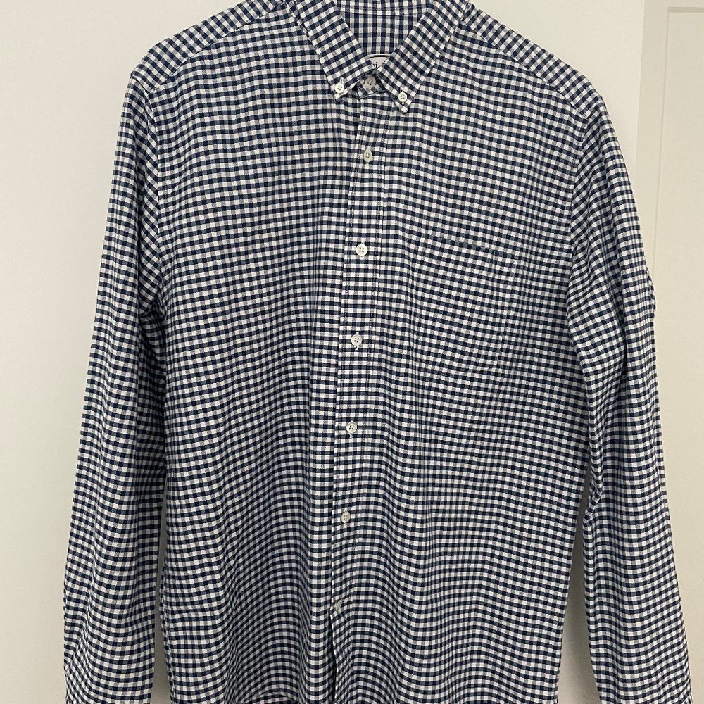 AMI Paris Checkered Pocket Slim Fit Shirt
